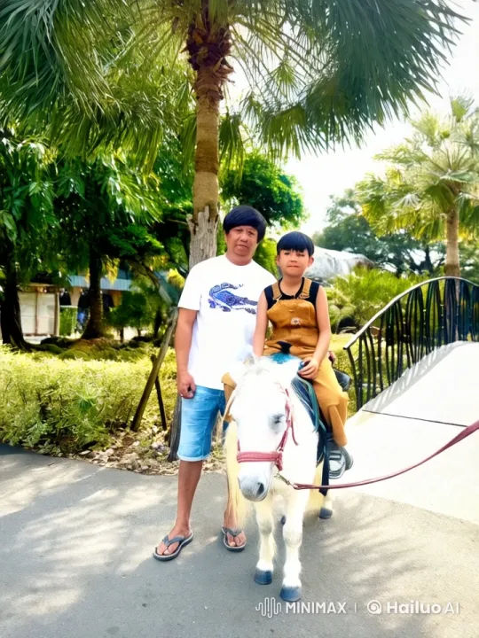 Child Practices Imaginative Kungfu on Horseback – AI Generated Video | Hailuo AI