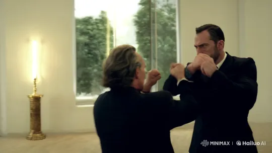 Dynamic Tracking Shot Captures Intense Fight Scene – AI Generated Video | Hailuo AI