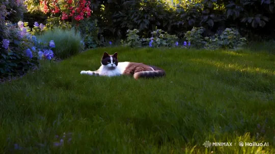 Tranquil Morning: Cat's Enchanting Transformation – AI Generated Video | Hailuo AI