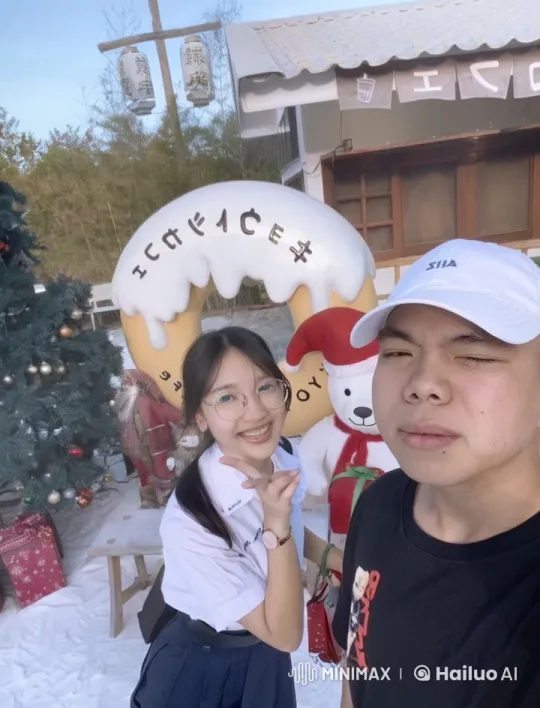 Martial Arts Performance in Festive Christmas Setting – AI Generated Video | Hailuo AI