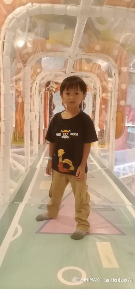 Young Boy Performs Kungfu in Play Area – AI Generated Video | Hailuo AI
