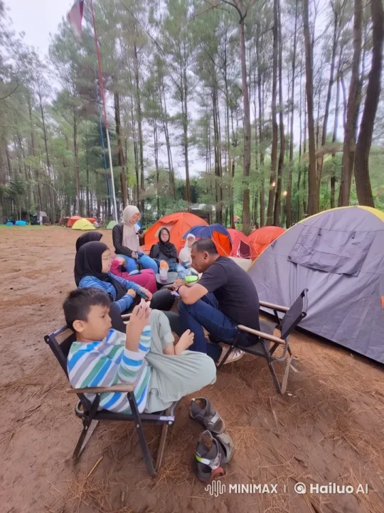 Boy Practices Kungfu in Family Camping Setting – AI Generated Video | Hailuo AI