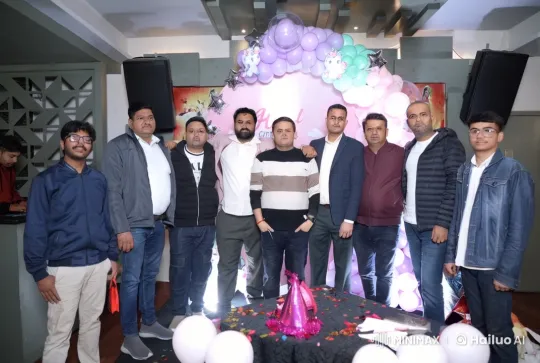 Eight Men Escalate to Physical Altercation Amid Festive Decor – AI Generated Video | Hailuo AI