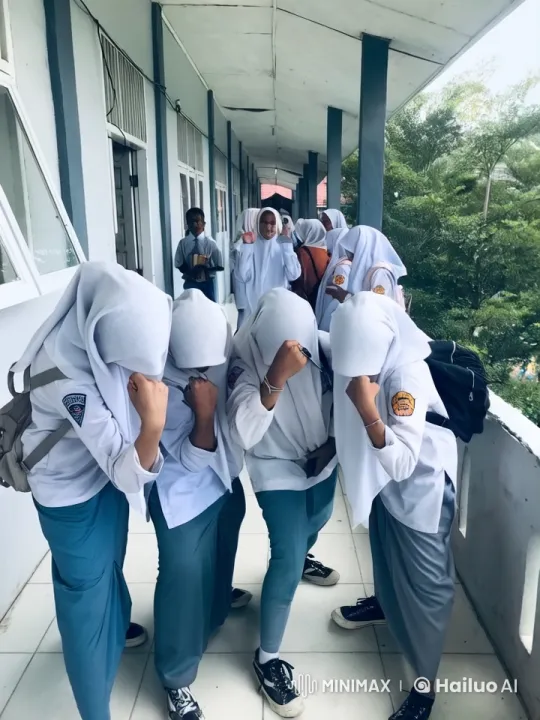 Schoolgirls Practice Martial Arts in School Corridor – AI Generated Video | Hailuo AI