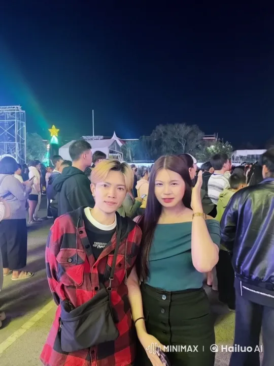 Martial Arts Duo Perform at Outdoor Festival – AI Generated Video | Hailuo AI