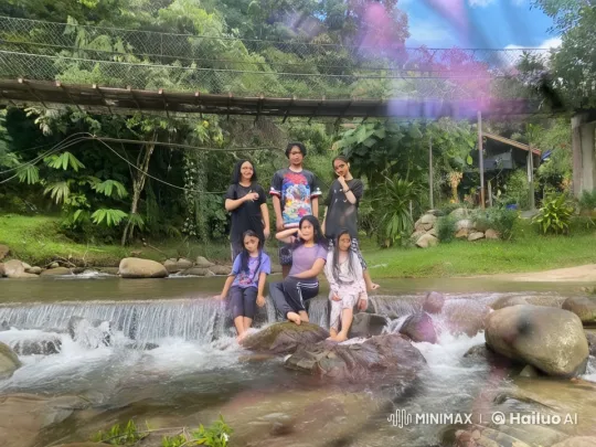 Children Practicing Kung Fu in Scenic Stream Setting – AI Generated Video | Hailuo AI