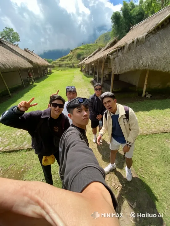 Live2D Animated Friends Showcase Kungfu in Scenic Rural Setting – AI Generated Video | Hailuo AI