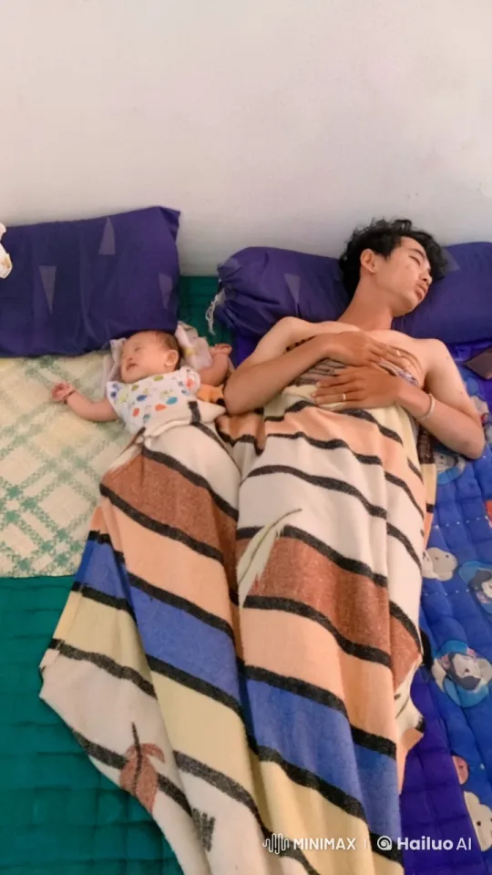Father and Baby Practice Kungfu in Bed – AI Generated Video | Hailuo AI