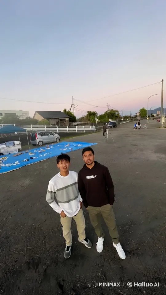Young Men Enjoy Friendly Wrestling During Dusk – AI Generated Video | Hailuo AI
