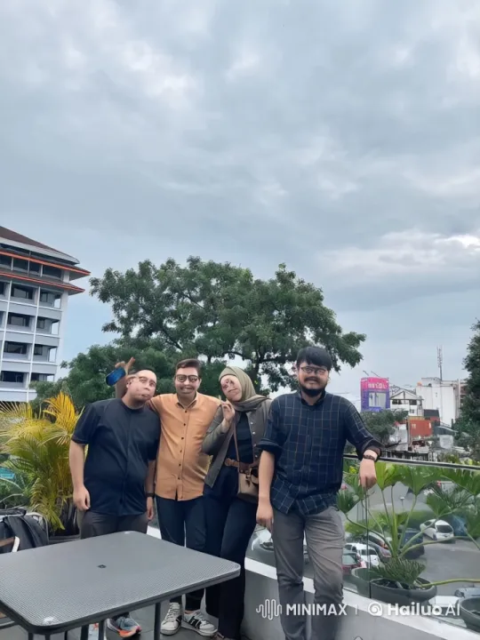 Friends Enjoying Playful Kungfu on Balcony – AI Generated Video | Hailuo AI