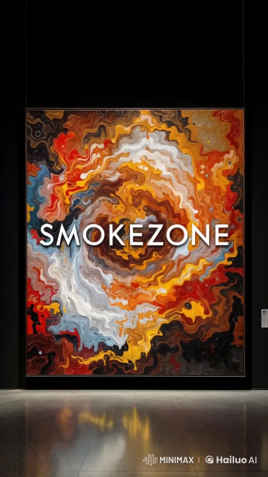 Live2D Journey Through Vibrant 'SMOKEZONE' Gallery – AI Generated Video | Hailuo AI