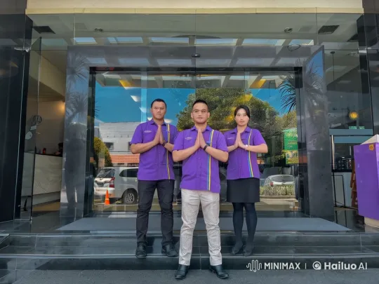 Purple Uniformed Fighters Display Respect and Kung Fu Skills – AI Generated Video | Hailuo AI