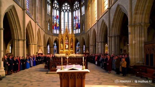 Priest's Revelation: Emma Watson Unmasks in Dramatic Church Scene – AI Generated Video | Hailuo AI