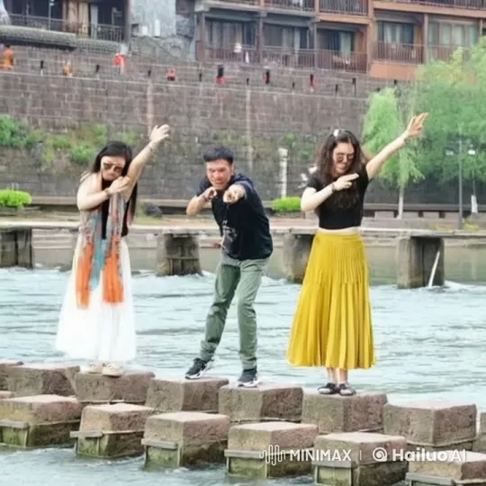 Kungfu Combat: Jump Kicks and Punches – AI Generated Video | Hailuo AI