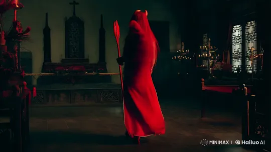 Possessed Chinese Woman in Catholic Church Scene – AI Generated Video | Hailuo AI