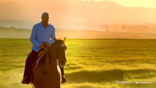 Bald Hero's Journey: From Dawn's Field to Cityscape – AI Generated Video | Hailuo AI