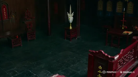 Possessed Woman Transforms in Haunted Chinese Church Scene – AI Generated Video | Hailuo AI