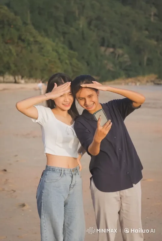 Intense Kung Fu Fight on Beach with Forest Background – AI Generated Video | Hailuo AI