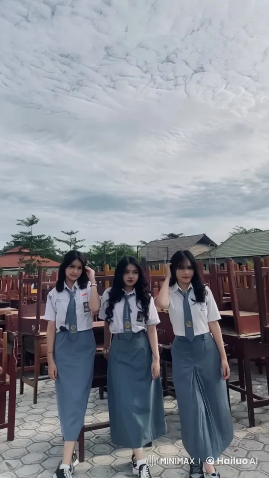 Schoolgirls Perform Synchronized Kungfu in Outdoor Setting – AI Generated Video | Hailuo AI