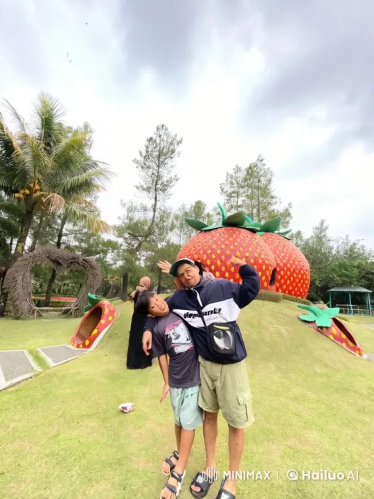 Kung Fu Duel with Whimsical Strawberry Park Background – AI Generated Video | Hailuo AI