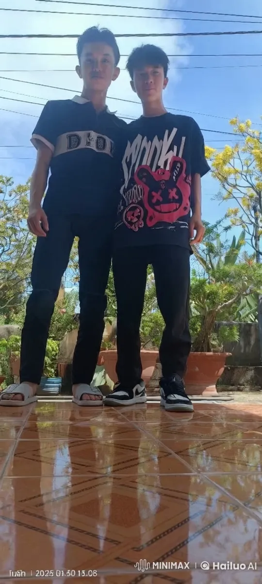 Martial Arts Performance on a Tiled Patio – AI Generated Video | Hailuo AI