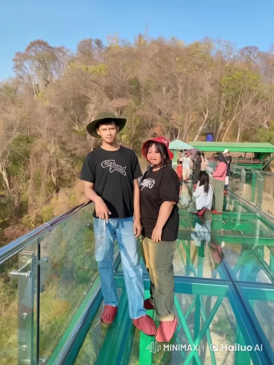 Intense Kung Fu Battle on Scenic Glass Bridge – AI Generated Video | Hailuo AI