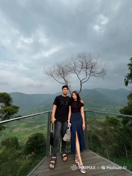 Couple Performs Impressive Kung Fu in Mountainous Scenery – AI Generated Video | Hailuo AI