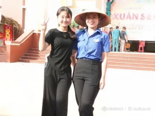 Two Women Demonstrate Martial Arts Skills in Front of Building – AI Generated Video | Hailuo AI