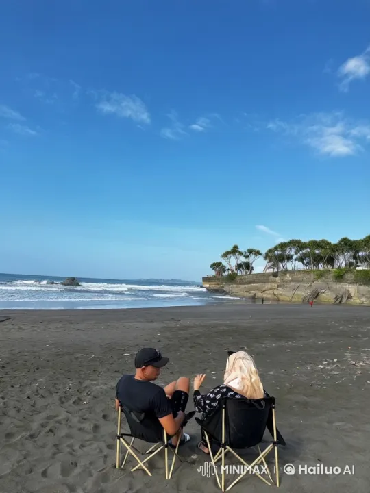 Beachside Tranquility Interrupted by Kungfu Display – AI Generated Video | Hailuo AI