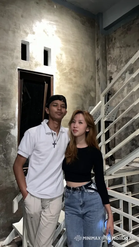 Young Couple Performs Impressive Kung Fu on Industrial Stairs – AI Generated Video | Hailuo AI