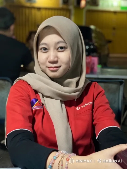 Woman in Red Shirt Performs Kungfu in Café Setting – AI Generated Video | Hailuo AI