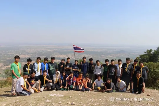 Boys Practice Martial Arts on Scenic Hilltop – AI Generated Video | Hailuo AI