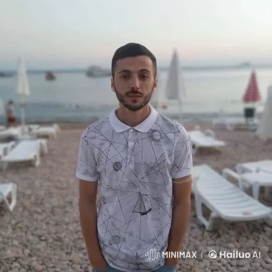 Man on Beach at Sunset with Calm Atmosphere – AI Generated Video | Hailuo AI