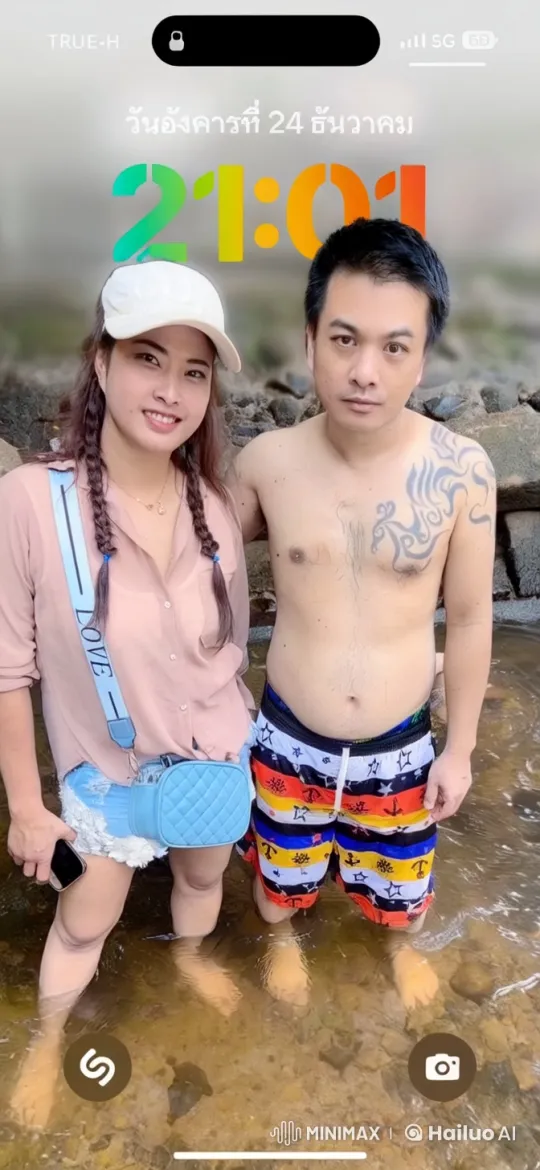 Couple Engages in Intense Martial Arts in Shallow Stream – AI Generated Video | Hailuo AI