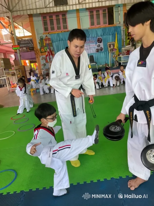 Young Taekwondo Practitioner Excels in Energetic Training Session – AI Generated Video | Hailuo AI