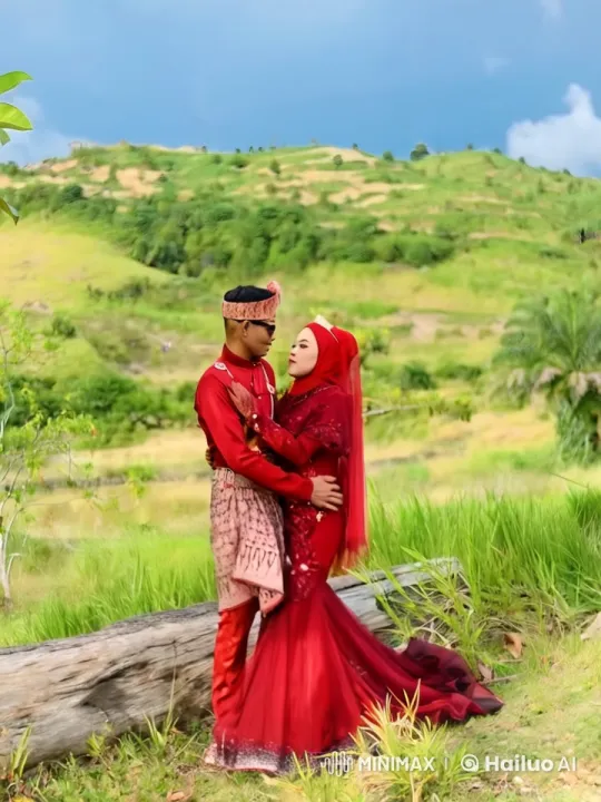 Traditional Attired Couple's Dramatic Hillside Kungfu Fight – AI Generated Video | Hailuo AI