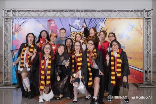 Comic-Con Group Enacts Energetic Martial Arts Performance – AI Generated Video | Hailuo AI