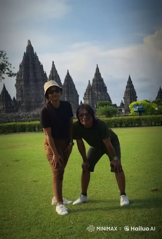 Kungfu Fight in Front of Prambanan Temple – AI Generated Video | Hailuo AI