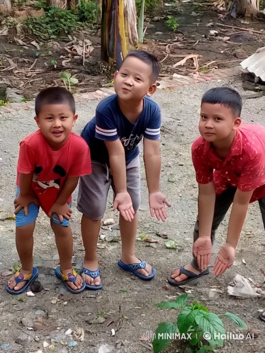 Boys Practicing Kungfu in Garden Setting – AI Generated Video | Hailuo AI