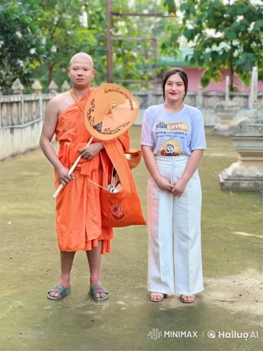 Monk and Woman Perform Martial Arts in Peaceful Temple Setting – AI Generated Video | Hailuo AI