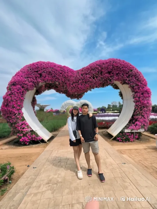 Romantic Couple's High-Energy Kung Fu Fight in a Garden – AI Generated Video | Hailuo AI