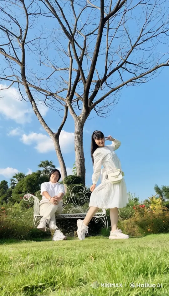 Dynamic Martial Arts Duel in Whimsical Garden – AI Generated Video | Hailuo AI