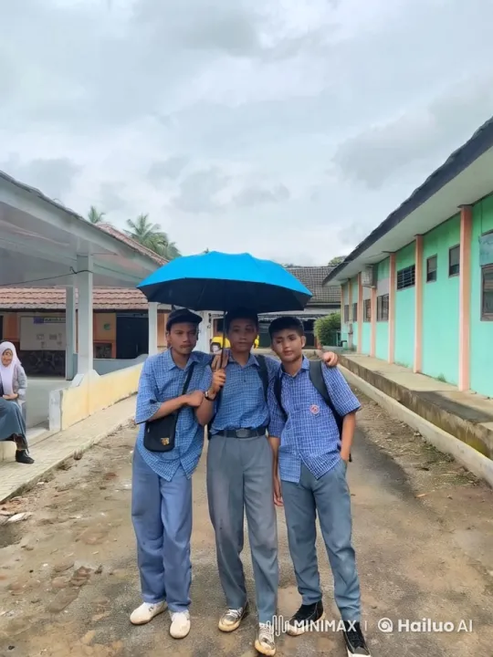 Students Practicing Kungfu Under Umbrella – AI Generated Video | Hailuo AI