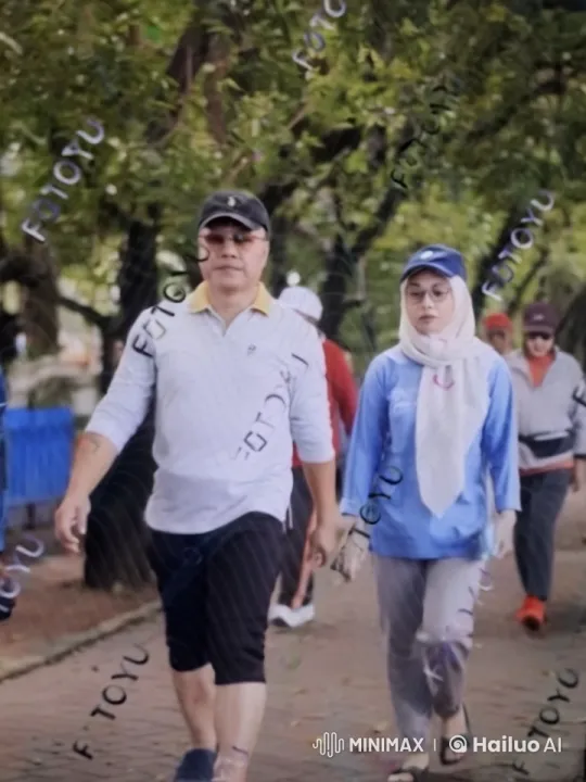 Peaceful Stroll in a Lush Park Setting – AI Generated Video | Hailuo AI