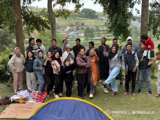 Rural Gathering with Kungfu Performance and Picnic – AI Generated Video | Hailuo AI