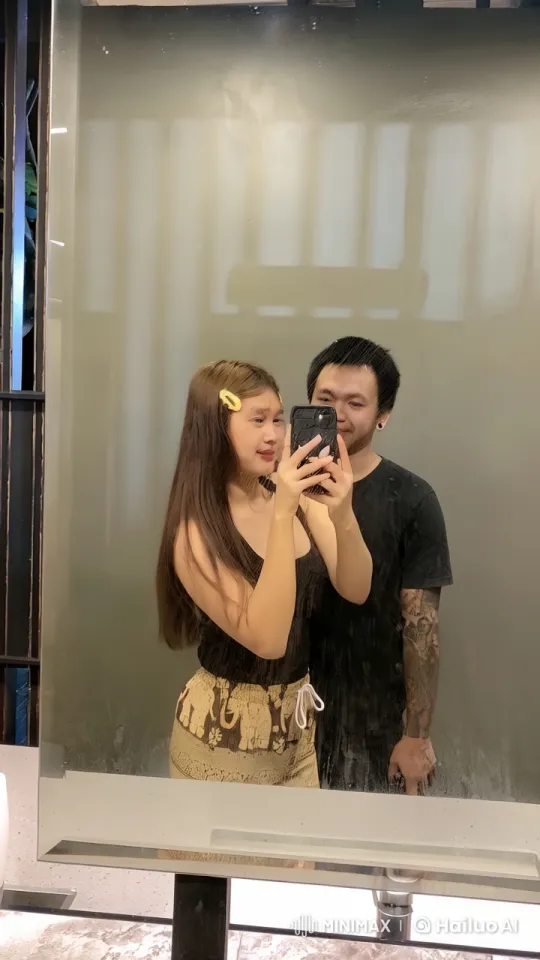 Couple Practicing Kung Fu in Bathroom Mirror – AI Generated Video | Hailuo AI