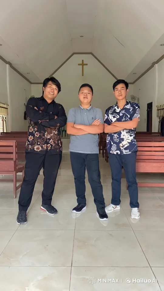 Three Young Men Perform Dynamic Kung Fu in Spacious Room – AI Generated Video | Hailuo AI