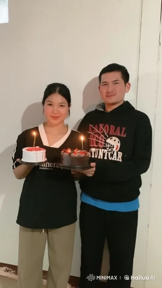 Couple Performs Kung Fu with Birthday Cakes – AI Generated Video | Hailuo AI