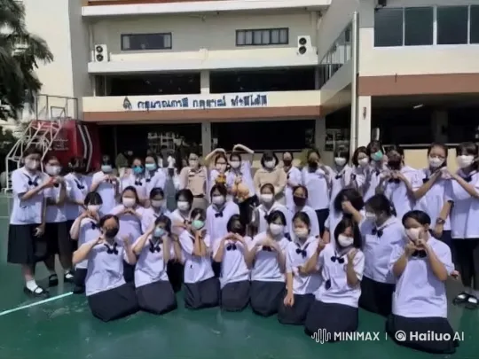 Students Perform Impressive Kung Fu at School – AI Generated Video | Hailuo AI