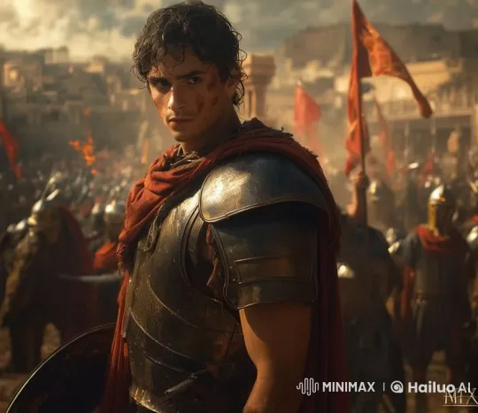 Adonis Prepares for Battle Amidst Reverent Atmosphere – AI Generated Video | Hailuo AI